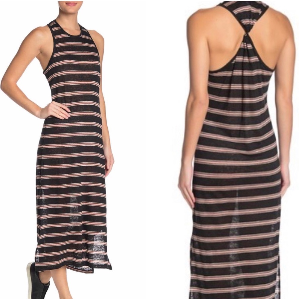 Joie Brellen Twist Back Linen Tank Dress